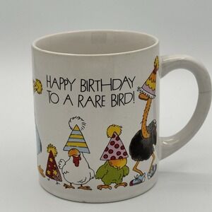 Vintage Applause Happy Birthday Rare Bird Mug The Card Mug Korea Parrot Lover‎